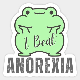 I Beat Anorexia Sticker